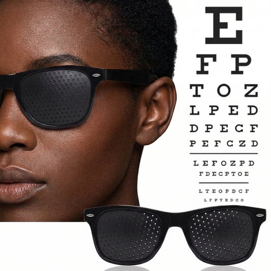 Anti-myopia Astigmatism Glasses Vision Correction Fatigue Pin Hole Glasses with Holes for Men Women Eyesight Improvement Eyewear