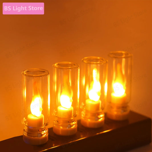 led DC5v USB Candles Edison Light Bulb Decoration Light Bulb Candle Light Yellow Night Light Holiday Decorative Light Bulb